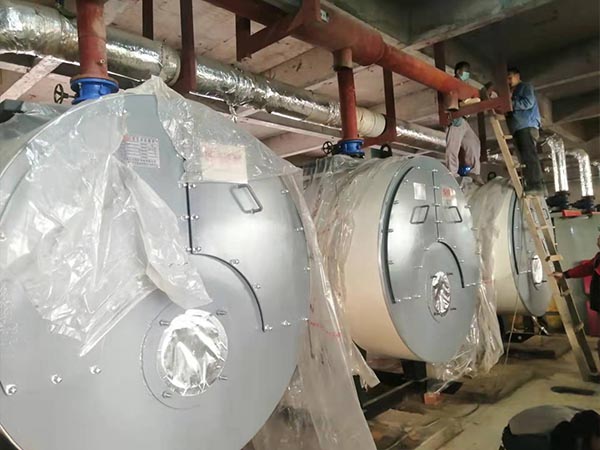 青海互助縣園丁小區(qū)4T熱水鍋爐